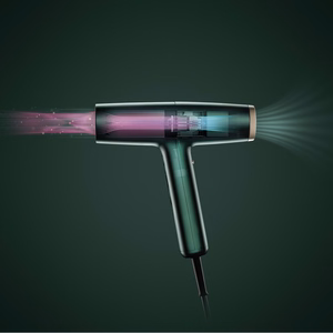 BaByliss Air Power Pro D6555DE – 1700 W ionisoiva hiustenkuivain, vihreä/kullanvärinen