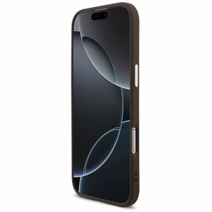 GUESS suojakuori iPhone 17 Air GUHCP17MP4G4SMCW (4G PU-nahkakuori isolla 4G- ja Classic-logolla sekä hopeisella metallikameran kehyksellä) ruskea