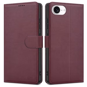 Fancy Wallet -lompakkokotelo Samsung S741 S26 FE -puhelimelle, viininpunainen
