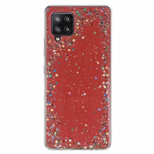 Brilliant Clear Suojakuori Samsung Galaxy A42 5G:lle - punainen