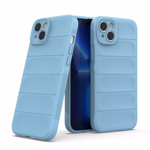 Magic Shield Case tapauksessa iPhone 14 Plus joustava panssaroitu tapauksessa vaaleansininen