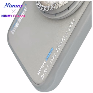 Nimmy Glasses Cool Cat MagSafe Suojakuori iPhone 16:lle - harmaa
