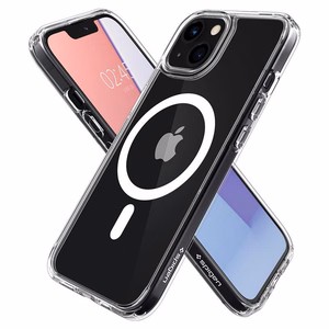 Spigen Ultra Hybrid Mag -kotelo MagSafella iPhone 13:lle - Valkoinen
