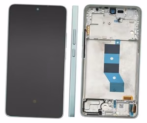 LCD screen Xiaomi Redmi Note 14 5G with touch screen with frame Coral Green original (service pack)