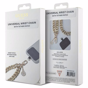 Guess Universal Big Hand -hihna kultainen 4G Charm