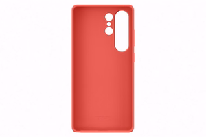 Samsung Silicone Case -suojakuori Samsung Galaxy S25 Ultra -puhelimelle, punainen
