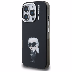 Karl Lagerfeld IML Aquarelle Karl & Logo MagSafe Suojakuori iPhone 16 Pro Maxille - Musta