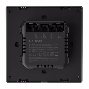 Sonoff M5 2C älykäs WiFi-seinäkytkin (2-kanavainen)
