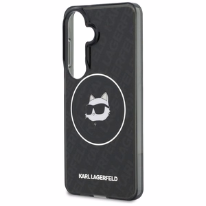 Karl Lagerfeld suojakuori IML Repeated Choupette MagSafe Samsung Galaxy S26:lle musta