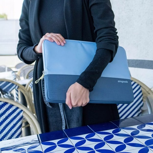 STM Origin laptop sleeve for 14-inch MacBook Pro and most 14-inch laptops, glacier blue