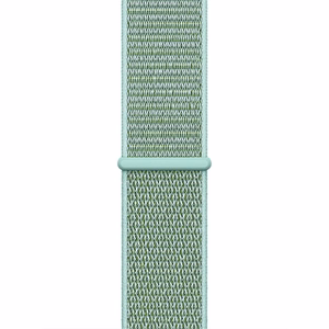 Crong Nylon Apple Watch -urheiluranneke, 38/40/41/42 mm, Atlantic Green