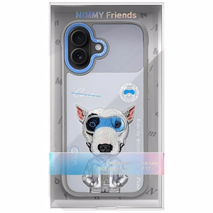 Nimmy Cool&Cute 2.0 Nag Suojakuori iPhone 17:lle - Harmaa