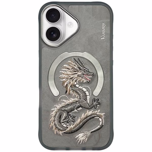 Nimmy Dragon MagSafe Suojakuori iPhone 16:lle - harmaa