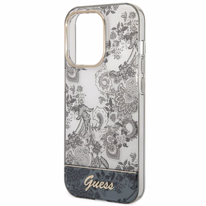 Guess GUHCP14LHGPLHG iPhone 14 Pro 6.1" harmaa/harmaa kovakotelo Porcelain Collection -mallisto