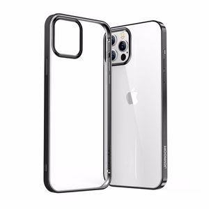 Joyroom Uusi kaunis sarja erittäin ohut kotelo galvanoitu kehys iPhone 12 Pro Max musta (JR-BP796)