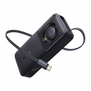 Powerbank Baseus OS Free2Pull 10000mAh 30W +kaapeli (musta)