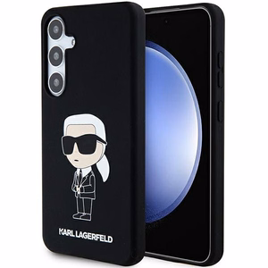 Karl Lagerfeld Silikoninen Ikonik Suojakuori Samsung Galaxy S24:lle - musta