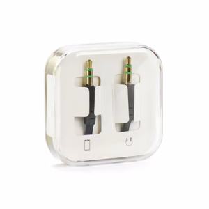 Kaapeli AUX Jack 3,5 mm (uros) - Jack 3,5 mm (uros) BOX 1 m musta