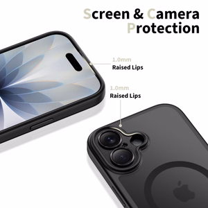 Tech-Protect Magpeak Magsafe CC Suojakuori iPhone 17:lle - matta musta