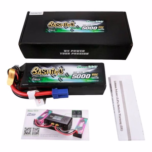 Gens Ace G-Tech 5000 mAh 14,8 V 4S1P 60C Lipo-akku, EC5-liittimellä – Bashing-sarja