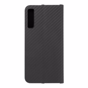 Flip-suojakuori Samsung A7 2018:lle Luna Book Carbon musta