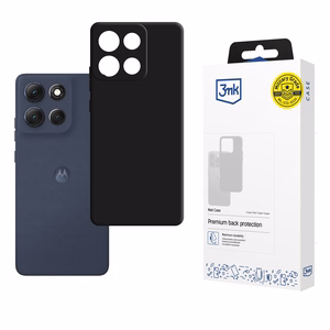 3mk Matt Suojakuori Motorola Moto G86:lle - Musta