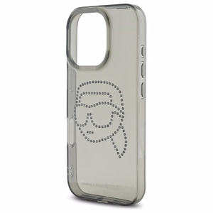 Karl Lagerfeld KLHCP16XHKHDCELK iPhone 16 Pro Max 6.9" Musta/Musta Kova Suojakuori IML Rhinestones Karl Head