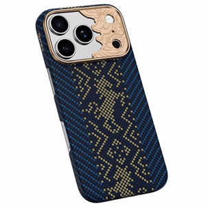 Sininen Benks Magnetic Armor Air Knight kevlar- ja metallikehyksinen suojakuori (C.K.FL.AP.GD.C072) malleihin iPhone 18 Pro / iPhone 17 Pro