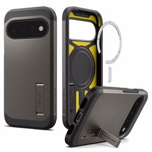 Spigen Tough Armor Mag MagSafe -suojakuori Google Pixel 11 -mallille, tummanharmaa