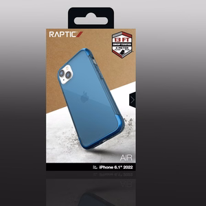 Raptic X-Doria Air Case iPhone 14 panssaroitu kansi sininen