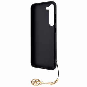 Guess 4G Charms Collection Suojakuori Samsung Galaxy A35:lle - musta