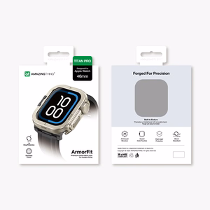 AmazingThing Titan Pro Metallisuojakuori Apple Watch 11 46mm Alumiini - Titaani