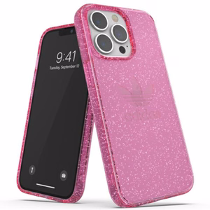 Adidas OR Suojaava kirkas kotelo Glitter iPhone 13 Pro / iPhone 13 - vaaleanpunainen