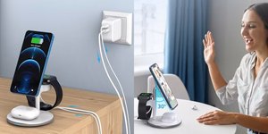 MagSafe langaton magneettinen latausteline CHOETECH, 15W, 3-in-1