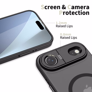 Tech-Protect MagStand MagSafe Suojakuori iPhone 17 Air:lle - Matta Musta