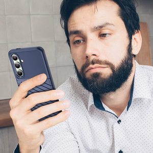 Thunder Suojakuori Samsung Galaxy S24 FE Silikoninen panssarisuoja - Sininen