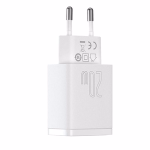 Laturi Baseus Compact Quick Charger 20W USB-C/USB-A valkoinen CCXJ-B02
