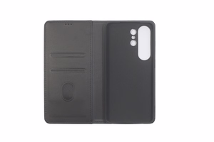 JM STAND FLIP CASE mallille Galaxy S26 Ultra, musta