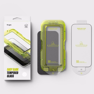 Ringke Easy Slide 2-pack tempered glass for iPhone 17 Pro Max - black