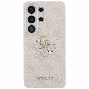 Guess 4G Big Metal Logo Suojakuori Samsung Galaxy S26 Ultra vaaleanpunainen