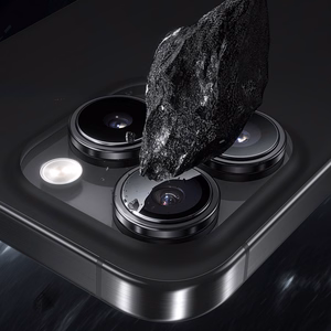 Benks Tempered glass Glass Warrior Lens Protector on camera for Iphone 16 Pro/16 Pro Max (lens 3 pieces) silver