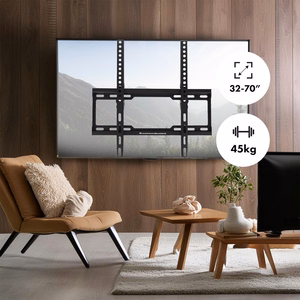 Maclean TV MC-412 seinäkiinnike 32"-70" VESA 400x400 45 kg kallistettava yleiskäyttöinen säädettävä vesivaaka asennustarvikkeet
