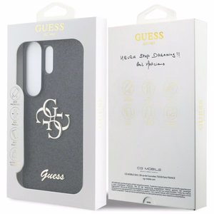 Guess Fixed Glitter Big 4G Metal Logo case for Samsung Galaxy S26 Ultra - black