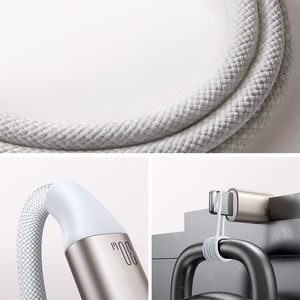 Joyroom 2 in 1 Lightning-kaapeli ja induktiivinen laturi Apple Watch 1.5m valkoinen (S-IW012)