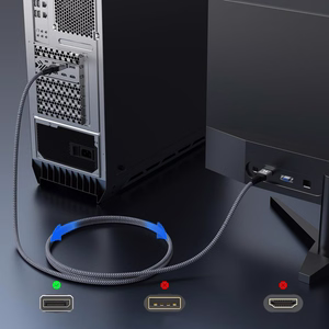 Wozinsky WPS-16AYL2S DisplayPort 2.1 80Gb/s 16K@60Hz 8K@120Hz 4K@240Hz HDR HDCP DSC kaapeli - musta