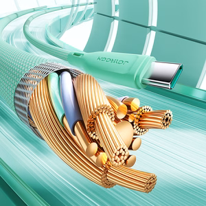 Joyroom Multi-Color Series S-A34 USB-C / USB-C PD 60W kaapeli 1m - vihreä