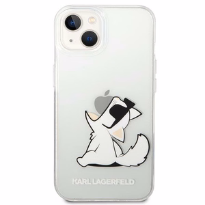 Karl Lagerfeld KLHCP14MCFNRC iPhone 14 Plus 6.7 "kovakotelo selkeä / läpinäkyvä Choupette Fun
