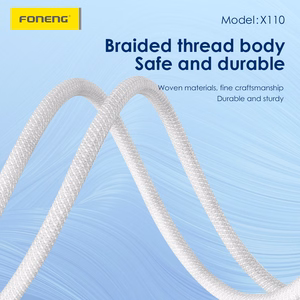 Foneng Kaapeli X110 - Type C - Type C - PD 60W 3A 1,2 metriä valkoinen