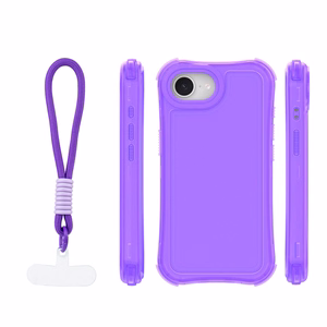Safepop suojakuori hihnalla iPhone 16e / 17e violetti