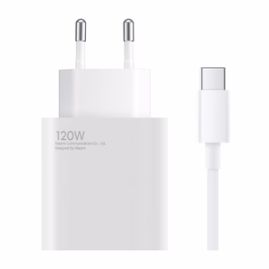 Xiaomi BHR9462EU 120W 6A USB-A seinälaturi USB-C kaapelilla - Valkoinen